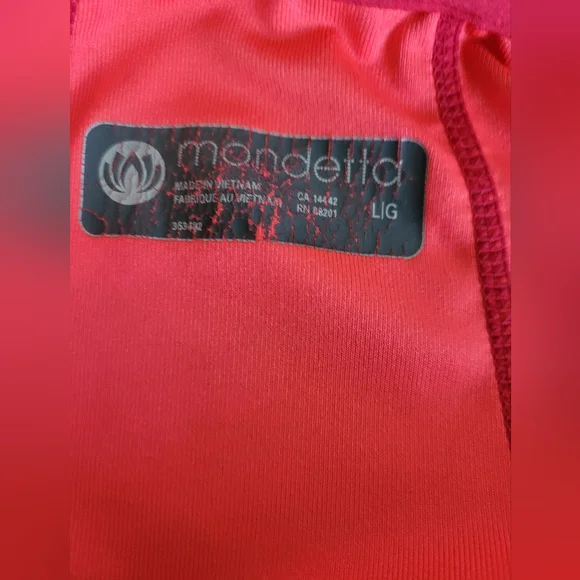 Womens Red Patterned Zip-Up Jacket - Picture 3 of 3